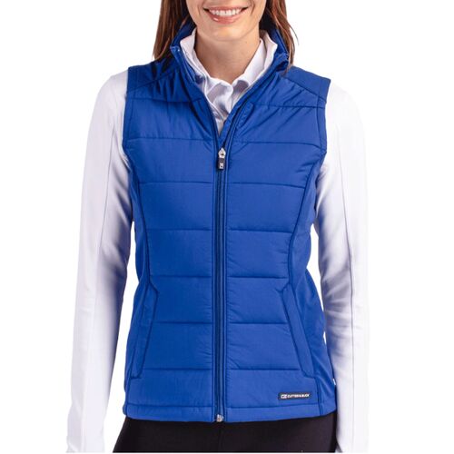 Cutter & Buck Evoke Hybrid Eco Softshell Recycled Womens Full Zip Vest Thumbnail