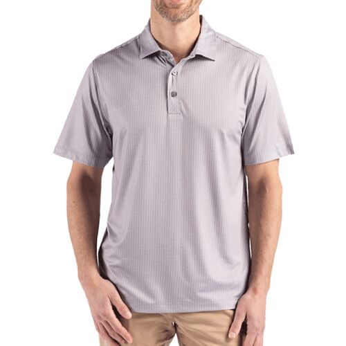 Cutter & Buck Pike Eco Shadow Check Print Recycled Mens Big & Tall Polo Thumbnail