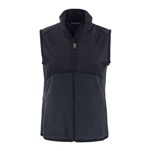 Cutter & Buck Hunts Point Recycled Fleece Womens Hybrid Full Zip Vest Thumbnail