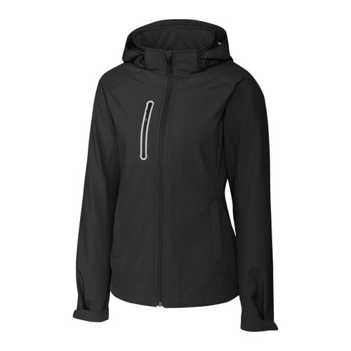 Clique Milford Waterproof Softshell Full Zip Hooded Womens Jacket Thumbnail