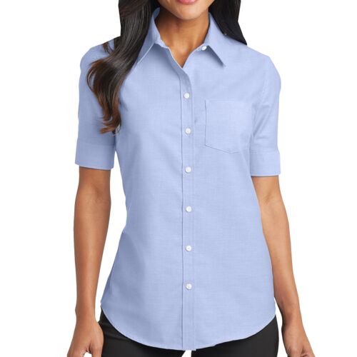 Women's Short Sleeve SuperPro Oxford Shirt Thumbnail