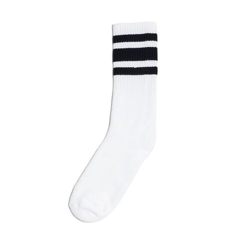USA-Made Striped Crew Socks Thumbnail