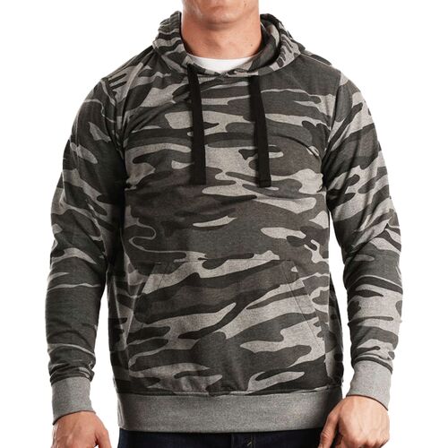 Men's Enzyme-Washed French Terry Hooded Sweatshirt Thumbnail