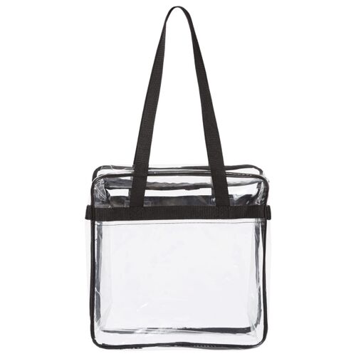 Clear Tote with Zippered Top Thumbnail