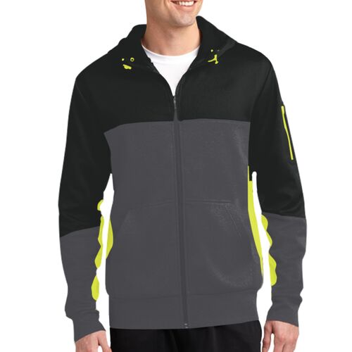 Adult Fleece Colorblock Jacket Thumbnail