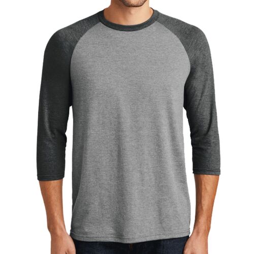 Unisex Tri-Blend 3/4 Sleeve Raglan T-Shirt Thumbnail