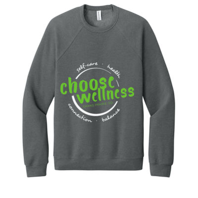GPISD Wellness - Unisex Sponge Fleece Raglan Sweatshirt Thumbnail