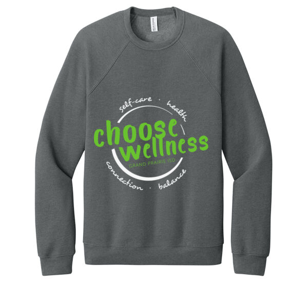 GPISD Wellness - Unisex Sponge Fleece Raglan Sweatshirt Thumbnail
