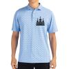 Cutter & Buck Virtue Eco Pique Tile Print Recycled Mens Polo Thumbnail
